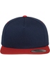 Classic 5 Panel Snapback nvy/red one size