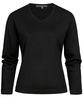 Damen-Pullover RF schwarz Satinstreife 