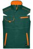 JN  Workwear Vest - COLOR - dark-green/orange 