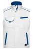 JN  Workwear Vest - COLOR - white/royal 