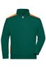 JN  Workwear Half-Zip Sweat - COLOR - dark-green/orange 