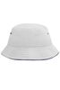 Fisherman Piping Hat for Kids white/navy 