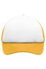 5 Panel Polyester Mesh Cap for Kids white/gold-yellow 