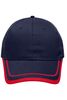 6 Panel Piping Cap navy/red 