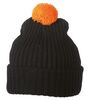 Knitted Cap with Pompon