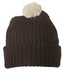 Knitted Cap with Pompon