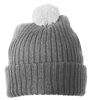 Knitted Cap with Pompon