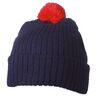 Knitted Cap with Pompon