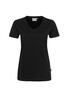 HAKRO Damen V-Shirt Mikralinar® PRO hp schwarz 