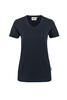 HAKRO Damen V-Shirt Contrast Mikralinar® tinte 