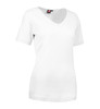 ID Interlock Damen T-Shirt | V-Ausschnitt Weiss 