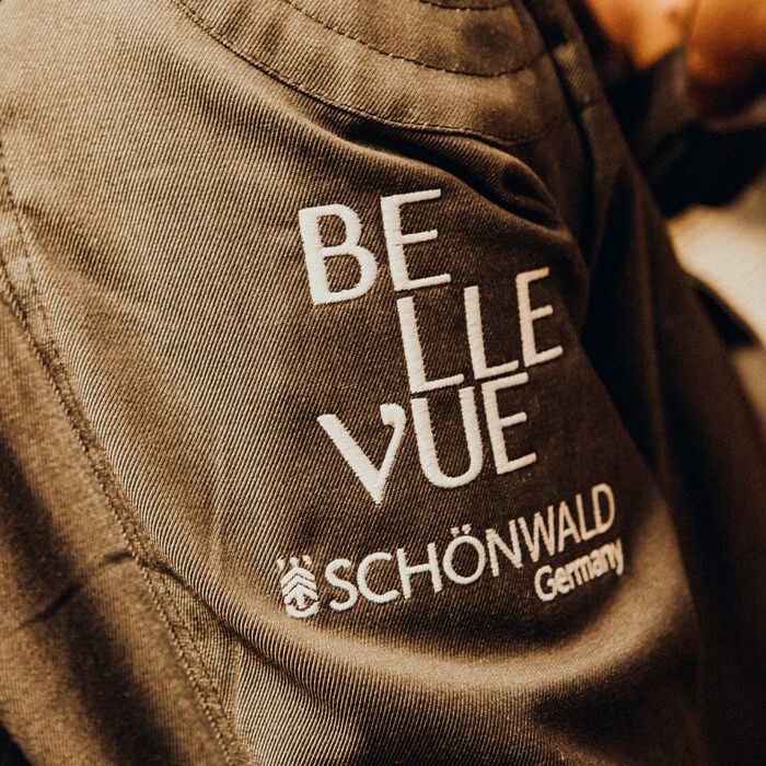 Bestickung von Kochjacke
